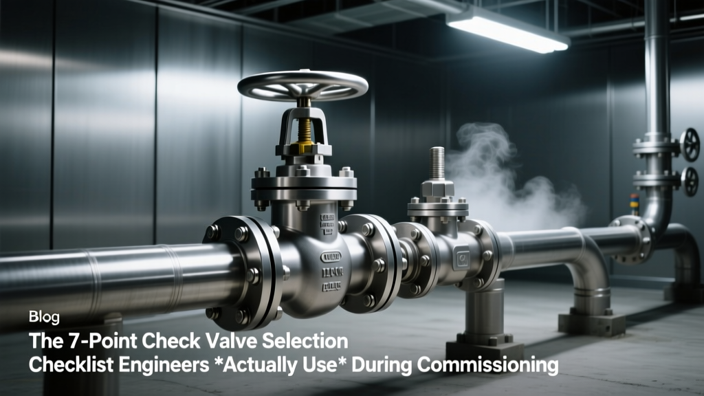 The 7-Point Check Valve Selection Checklist Engineers *Actually Use* During Commissioning (Not the Generic PDFs You Find Online)