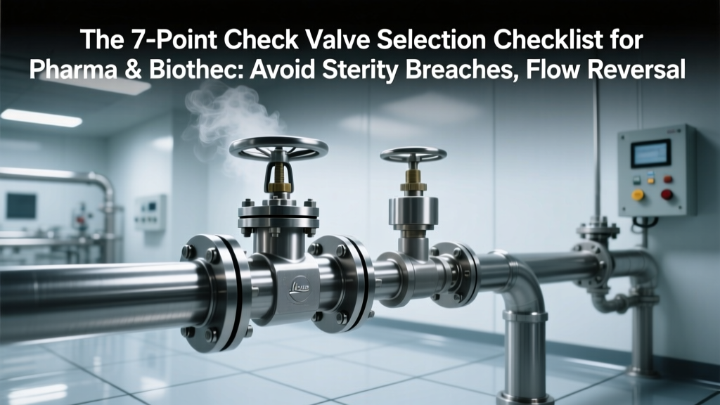 The 7-Point Check Valve Selection Checklist for Pharma & Biotech: Avoid Sterility Breaches, Flow Reversal, and FDA 483s—Backed by ASME BPE-2023, ISO 14644, and Real Process Validation Data