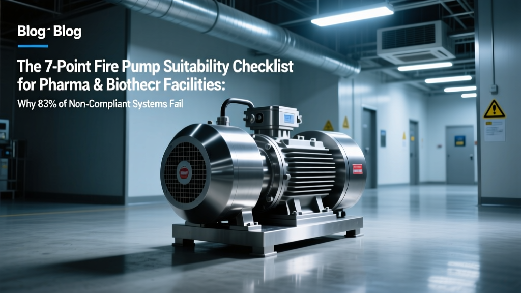 The 7-Point Fire Pump Suitability Checklist for Pharma & Biotech Facilities: Why 83% of Non-Compliant Systems Fail on Material Certification, NPSH Margin, or NFPA 20/25 Integration—Not Flow Rate Alone