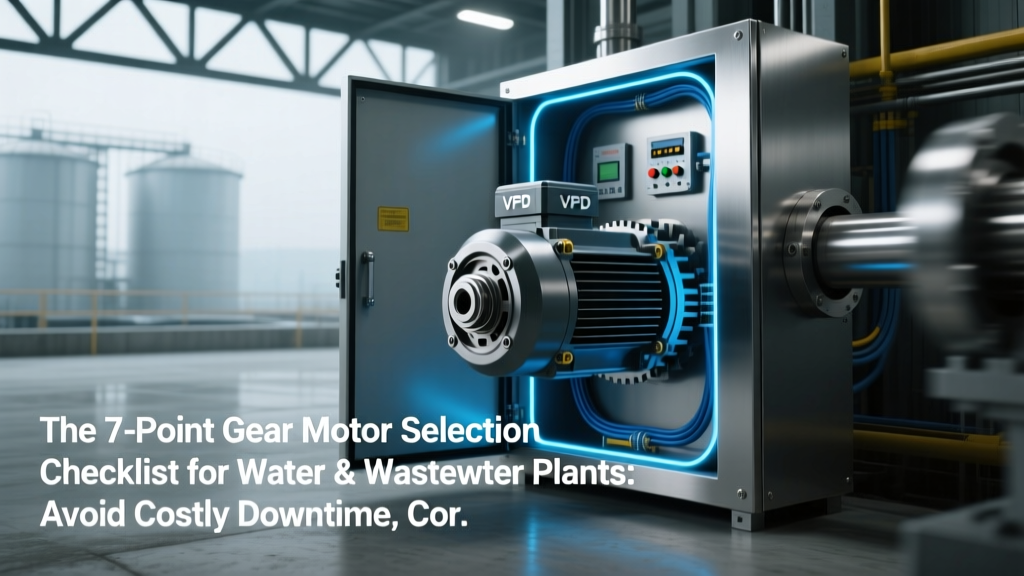 The 7-Point Gear Motor Selection Checklist for Water & Wastewater Plants: Avoid Costly Downtime, Corrosion Failures, and Regulatory Noncompliance in Municipal and Industrial Treatment Facilities