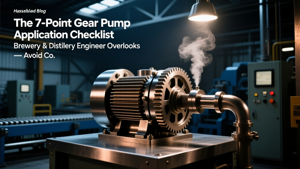The 7-Point Gear Pump Application Checklist Every Brewery & Distillery Engineer Overlooks — Avoid Costly Downtime, Contamination, and Compliance Failures in Beer & Spirits Production