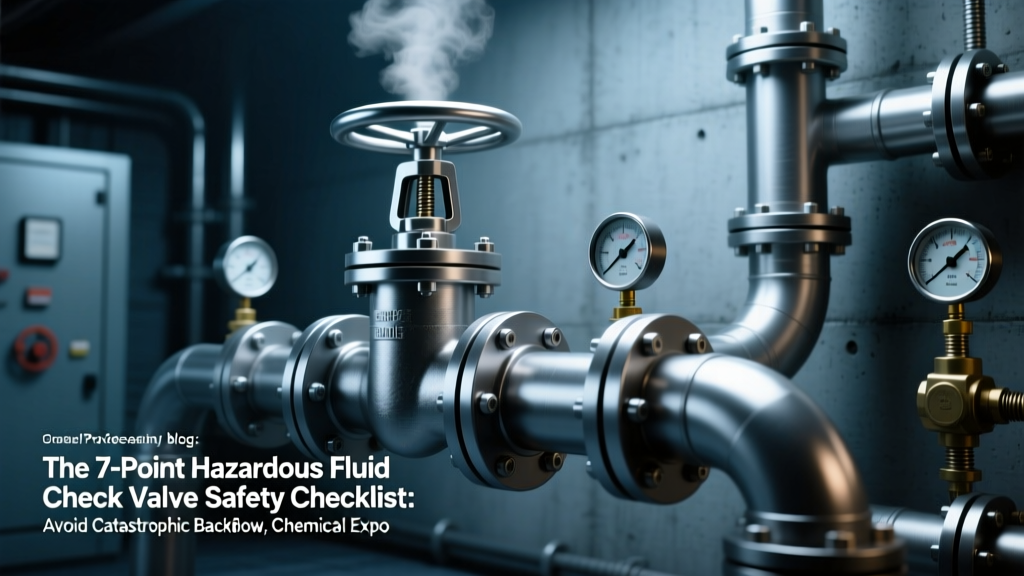 The 7-Point Hazardous Fluid Check Valve Safety Checklist: Avoid Catastrophic Backflow, Chemical Exposure, and OSHA Violations Before Your Next Shift Starts