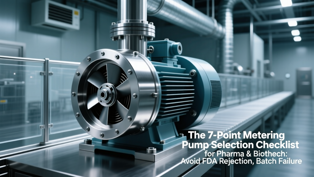 The 7-Point Metering Pump Selection Checklist for Pharma & Biotech: Avoid FDA Rejection, Batch Failure, and Cross-Contamination Before Your Next Validation Run