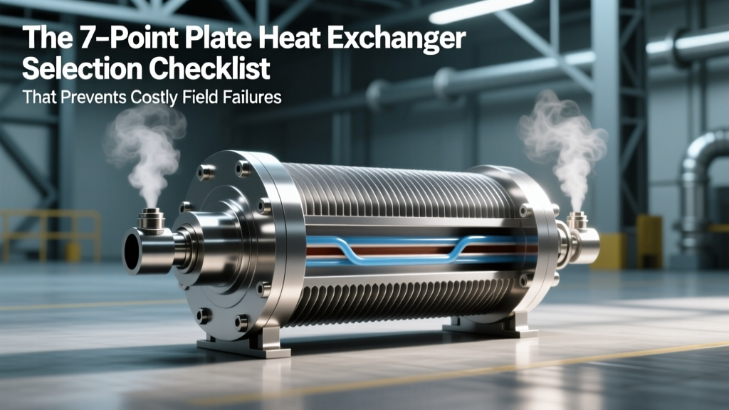 The 7-Point Plate Heat Exchanger Selection Checklist That Prevents Costly Field Failures: Flow Mismatch, Gasket Blowouts, Corrosion Surprises, and Thermal Short-Circuiting — All Avoided Before You Sign the PO