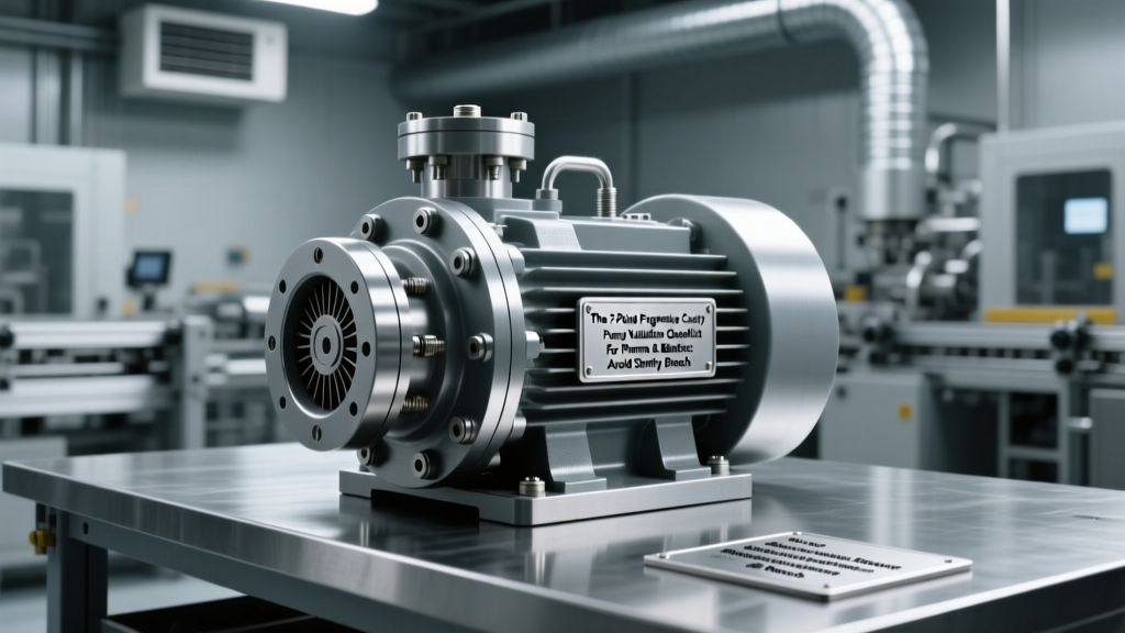 The 7-Point Progressive Cavity Pump Validation Checklist for Pharma & Biotech: Avoid Sterility Breaches, Shear Damage, and FDA 483s Before Your Next Process Transfer