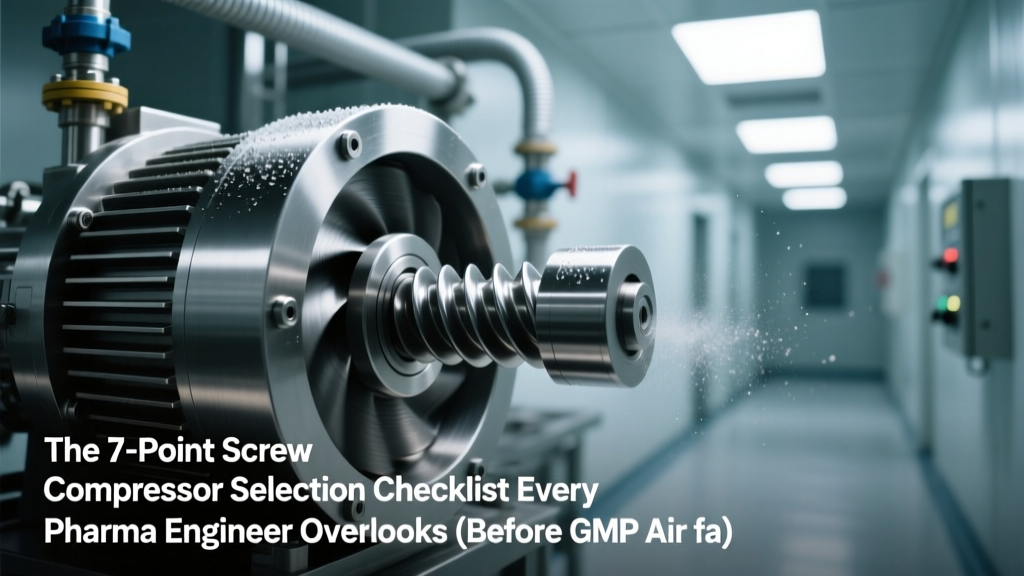 The 7-Point Screw Compressor Selection Checklist Every Pharma Engineer Overlooks (Before GMP Air Failure, ISO 8573-1 Class 0 Contamination, or FDA 483 Observations Hit)
