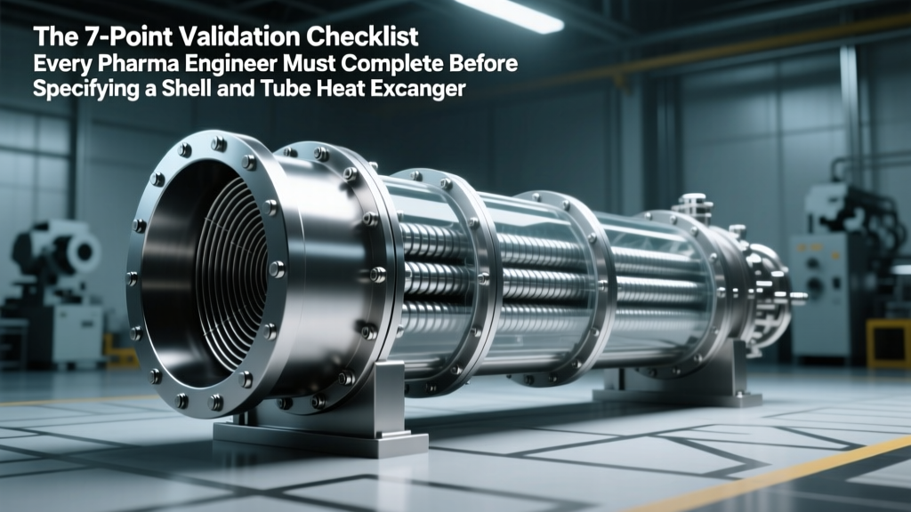 The 7-Point Validation Checklist Every Pharma Engineer Must Complete Before Specifying a Shell and Tube Heat Exchanger — Avoid FDA Rejection, Sterility Breaches, and Batch Loss in Bioprocessing
