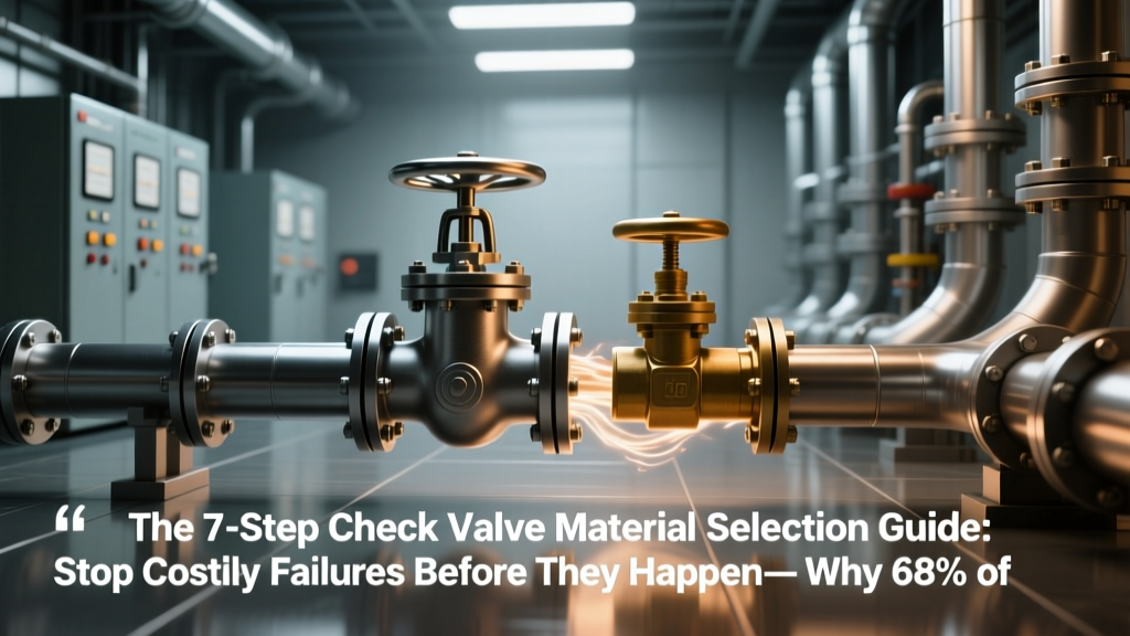 The 7-Step Check Valve Material Selection Guide: Stop Costly Failures Before They Happen—Why 68% of Premature Check Valve Failures Trace Back to Material Mismatch (Not Design or Installation)