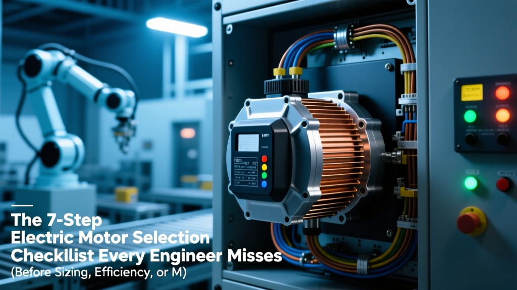 The 7-Step Electric Motor Selection Checklist Every Engineer Misses (Before Sizing, Efficiency, or Material Compatibility)—Avoid Costly Downtime, Oversizing, and Compliance Failures in Your Next Drive Application