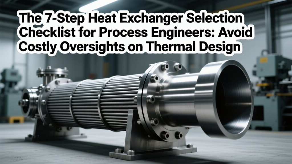The 7-Step Heat Exchanger Selection Checklist for Process Engineers: Avoid Costly Oversights on Thermal Duty, Fouling Resistance, Material Compatibility, Pressure Integrity, and Service Access—Backed by ASME & TEMA Standards