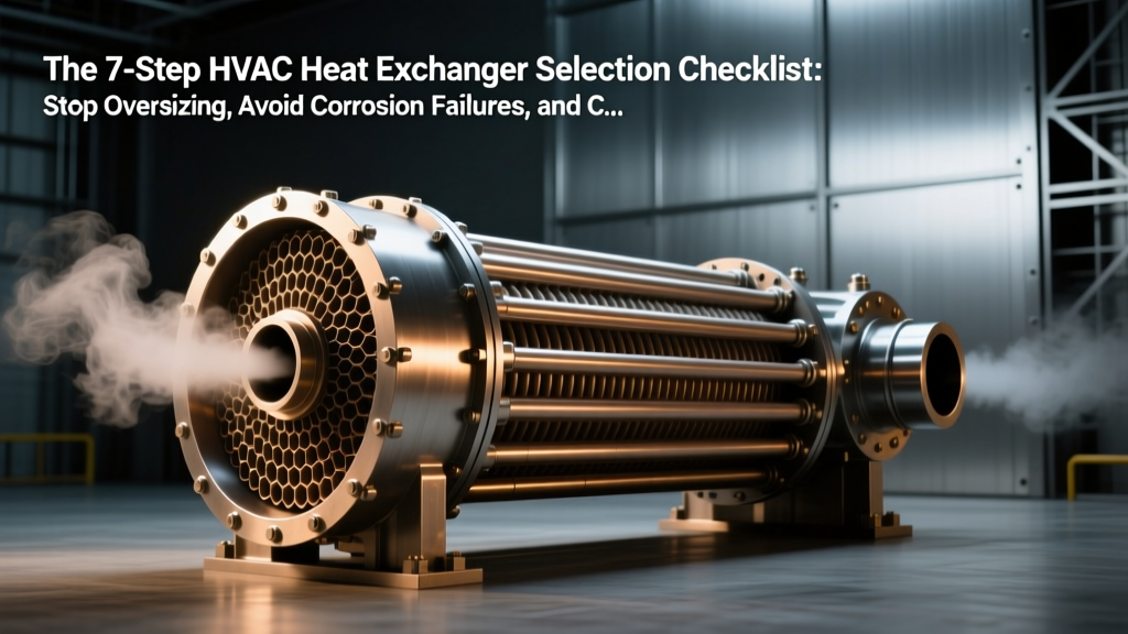 The 7-Step HVAC Heat Exchanger Selection Checklist: Stop Oversizing, Avoid Corrosion Failures, and Cut Energy Waste by 18–32% (Plate vs. Shell-and-Tube vs. Brazed)