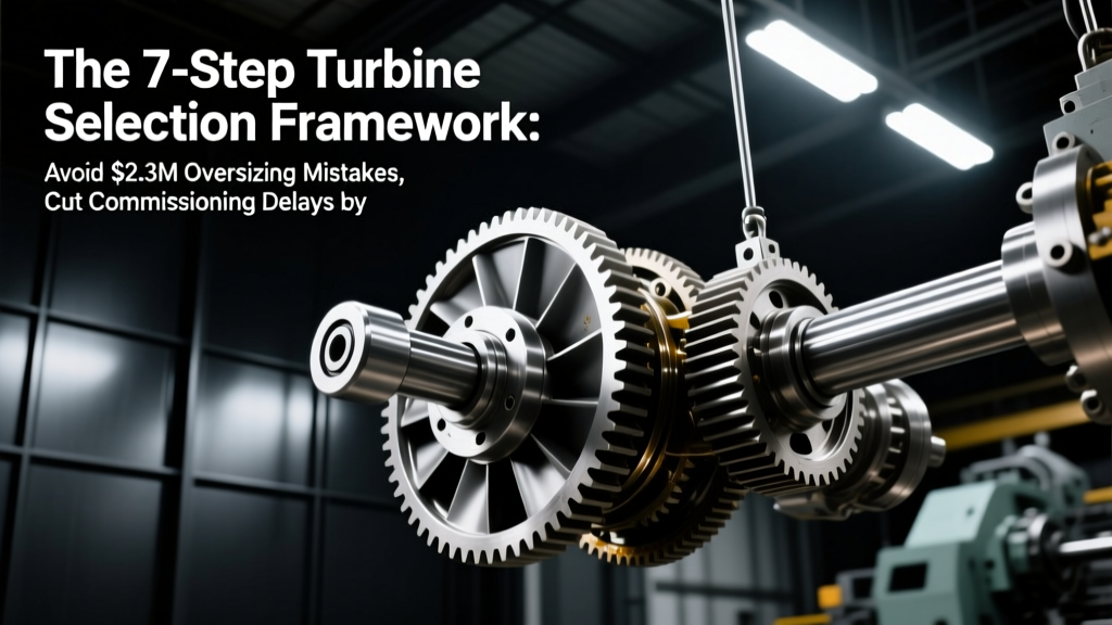 The 7-Step Turbine Selection Framework: Avoid $2.3M Oversizing Mistakes, Cut Commissioning Delays by 40%, and Match Steam/Gas/Combined Cycle Turbines to Your Site’s Real-World Constraints (Not Brochure Specs)