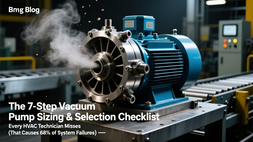 The 7-Step Vacuum Pump Sizing & Selection Checklist Every HVAC Technician Misses (That Causes 68% of System Failures, Per ASHRAE Field Data)