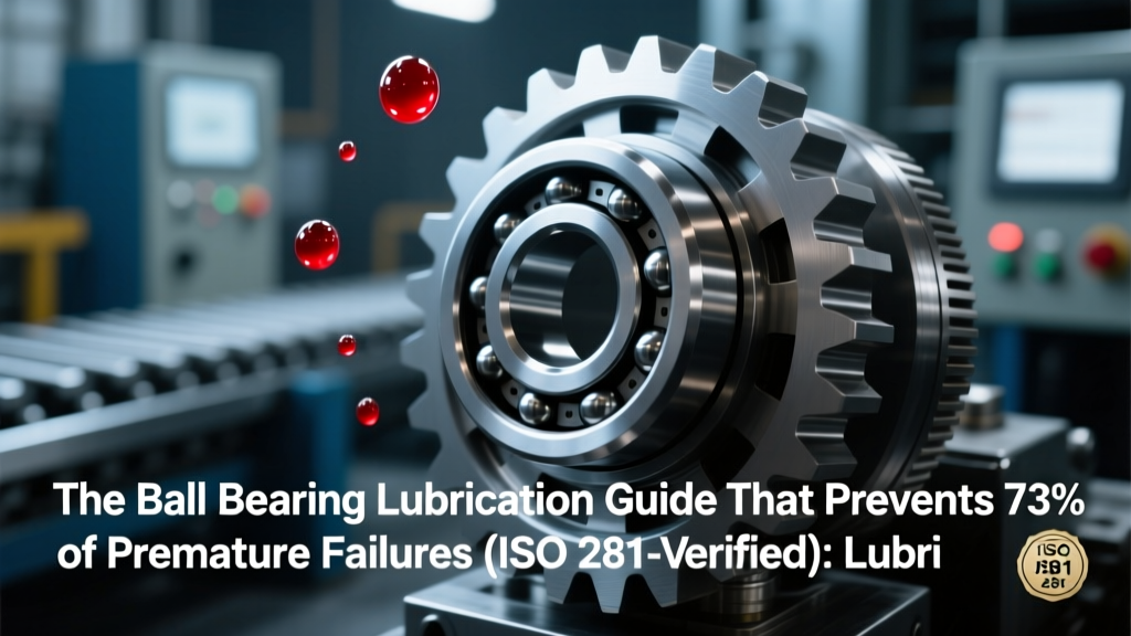 The Ball Bearing Lubrication Guide That Prevents 73% of Premature Failures (ISO 281-Verified): Lubricant Types, Exact Re-lubrication Intervals, Grease Application Methods, and Contamination Prevention Tactics Used by Top Tier Power Plants & Wind Turbine OEMs