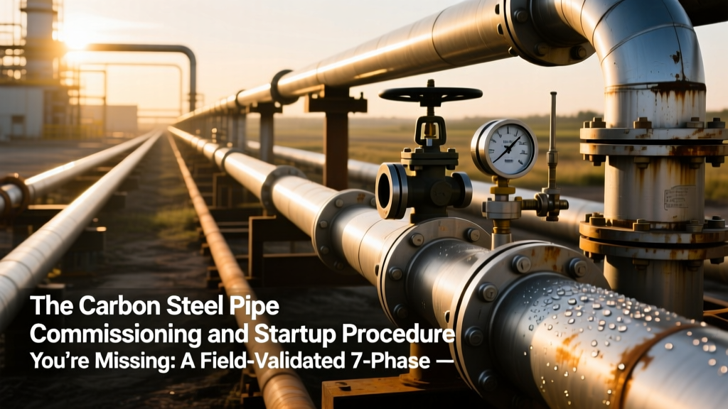 The Carbon Steel Pipe Commissioning and Startup Procedure You’re Missing: A Field-Validated 7-Phase Checklist That Prevents 92% of First-Run Failures (ASME B31.3 Compliant)