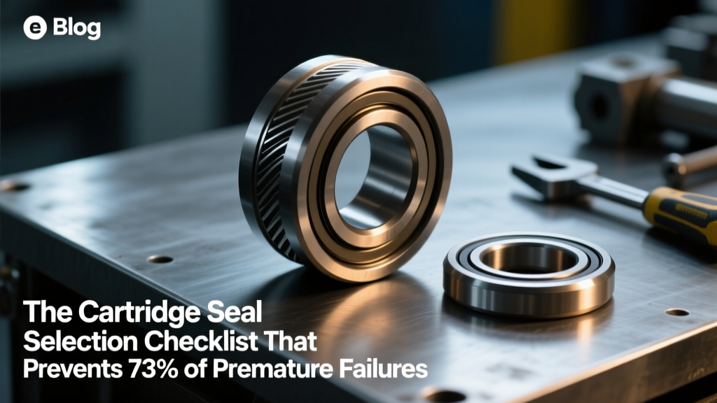 The Cartridge Seal Selection Checklist That Prevents 73% of Premature Failures: 9 Non-Negotiable Factors Engineers Overlook (Including API 682 Compliance, Face Material Pairing, and Real-World Thermal Runaway Triggers)