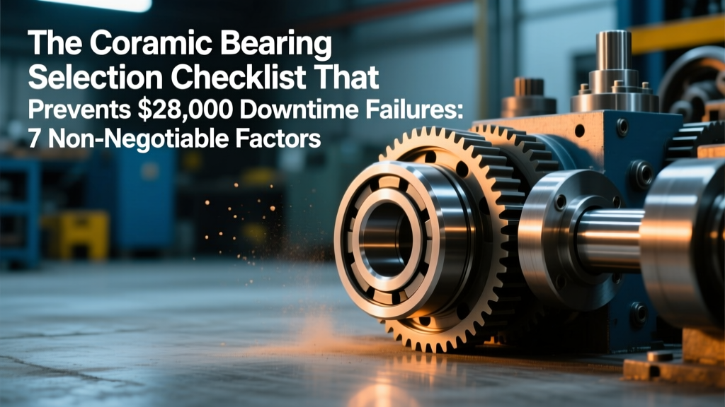 The Ceramic Bearing Selection Checklist That Prevents $28,000 Downtime Failures: 7 Non-Negotiable Factors Engineers Overlook (Flow, Pressure, Compatibility & Environment Explained)