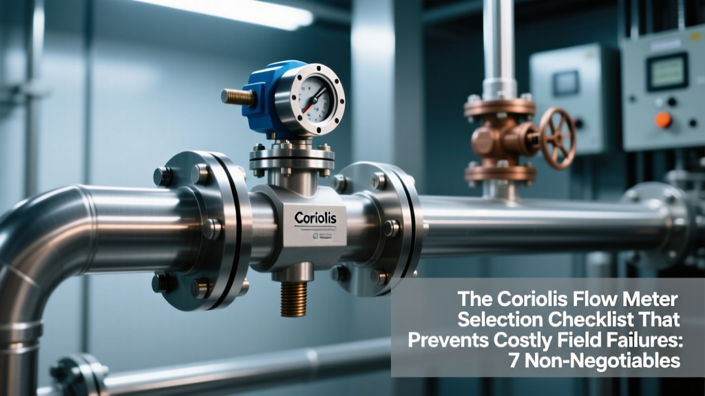 The Coriolis Flow Meter Selection Checklist That Prevents Costly Field Failures: 7 Non-Negotiable Engineering Checks Most Buyers Skip (Especially #4 on Zero Stability & #6 on Wetted Material Stress Corrosion Cracking)