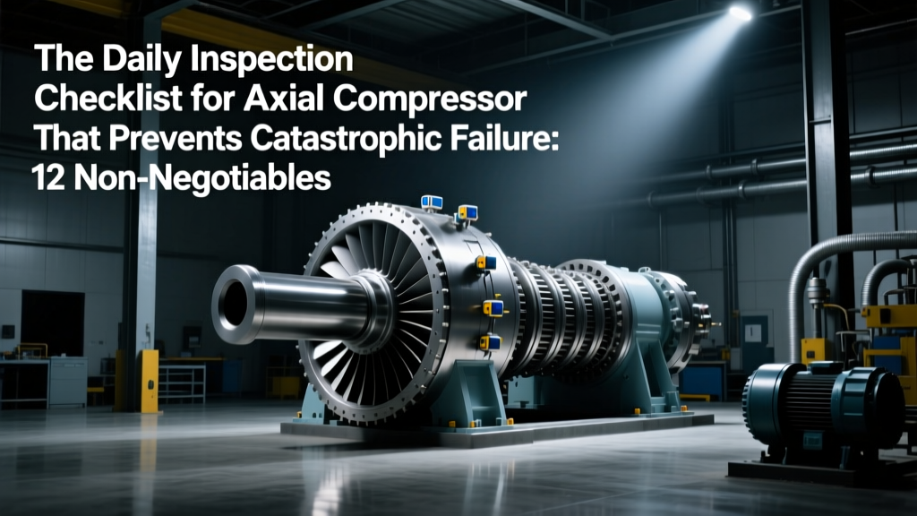 The Daily Inspection Checklist for Axial Compressor That Prevents Catastrophic Failure: 12 Non-Negotiable Steps Engineers Skip (and Why 73% of Unplanned Outages Start With One Missed Visual Check)