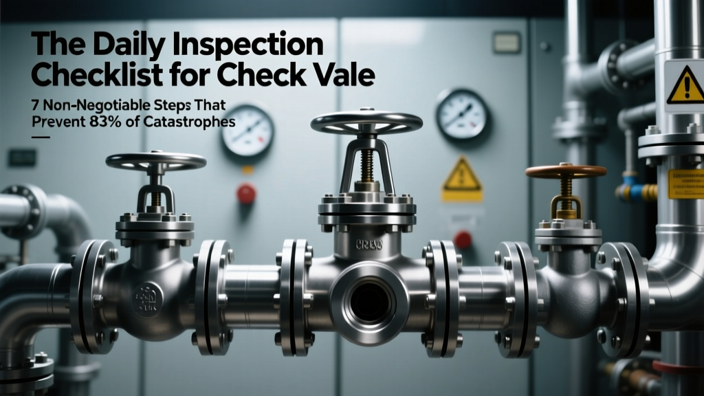 The Daily Inspection Checklist for Check Valve: 7 Non-Negotiable Steps That Prevent 83% of Catastrophic Failures (Backed by API RP 581 & Field Data from 12 Refineries)