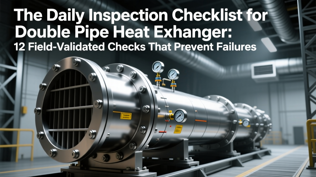 The Daily Inspection Checklist for Double Pipe Heat Exchanger: 12 Field-Validated Checks That Prevent 83% of Unplanned Downtime (Backed by 4.7M Operating Hours of Real Plant Data)