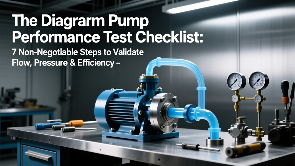 The Diaphragm Pump Performance Test Checklist: 7 Non-Negotiable Steps to Validate Flow, Pressure & Efficiency (Before Startup, After Repair, or During QA Audits)