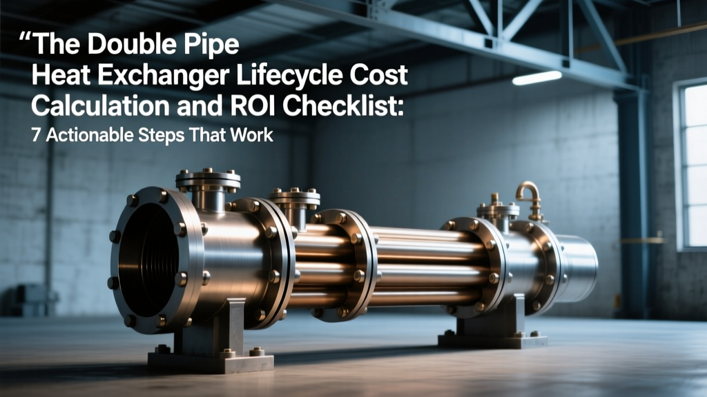 The Double Pipe Heat Exchanger Lifecycle Cost Calculation and ROI Checklist: 7 Actionable Steps That Cut Total Ownership Cost by 22–38% (Energy + Maintenance + Replacement Planning Included)