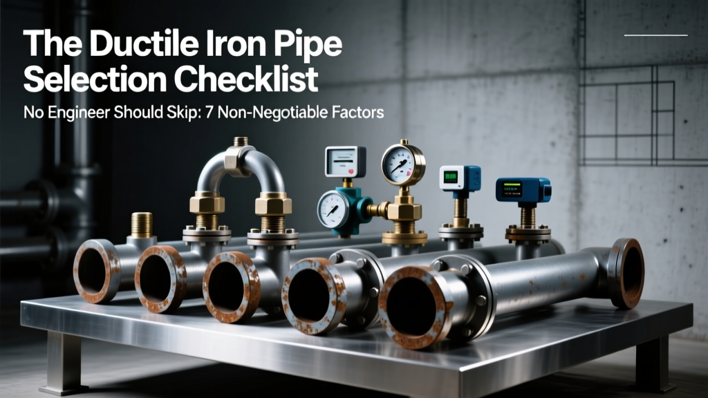 The Ductile Iron Pipe Selection Checklist No Engineer Should Skip: 7 Non-Negotiable Factors (Including Flow Calculations, Pressure Derating, Soil pH Testing, and ASME B31.4 Compliance)