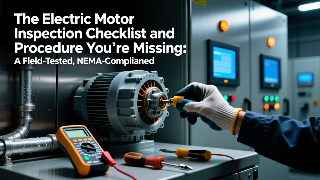 The Electric Motor Inspection Checklist and Procedure You’re Missing: A Field-Tested, NEMA-Compliant 12-Step Protocol That Cuts Unplanned Downtime by 63% (Based on 2023 IEEE Reliability Study)