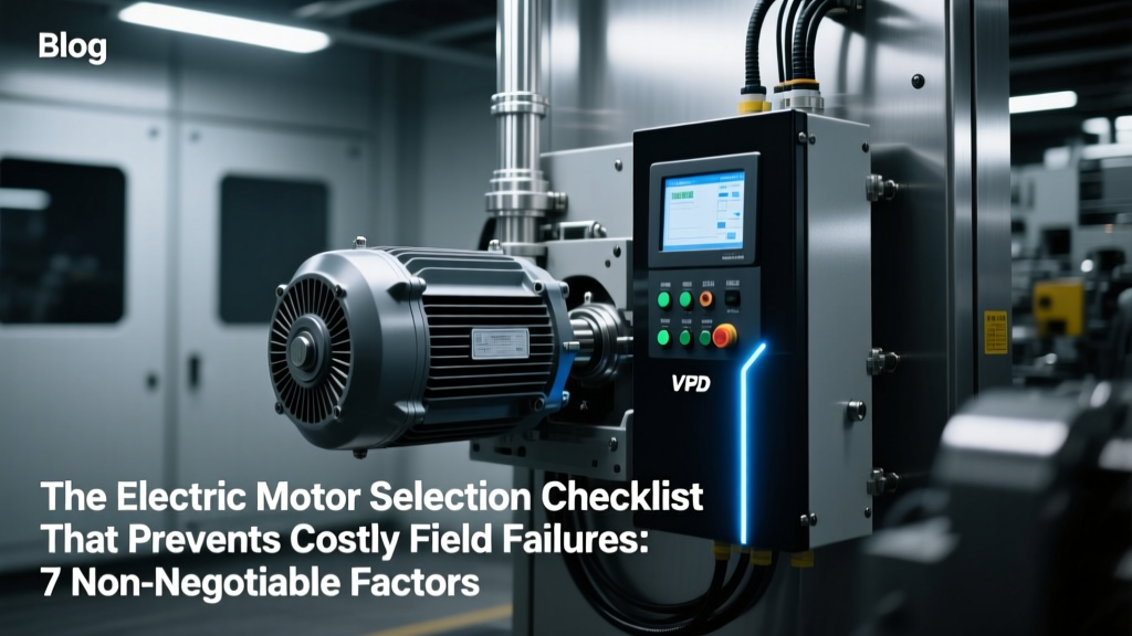 The Electric Motor Selection Checklist That Prevents Costly Field Failures: 7 Non-Negotiable Factors Engineers Overlook (Flow, Pressure, Materials, Environment, Duty Cycle, Efficiency Class, and Mounting Geometry)