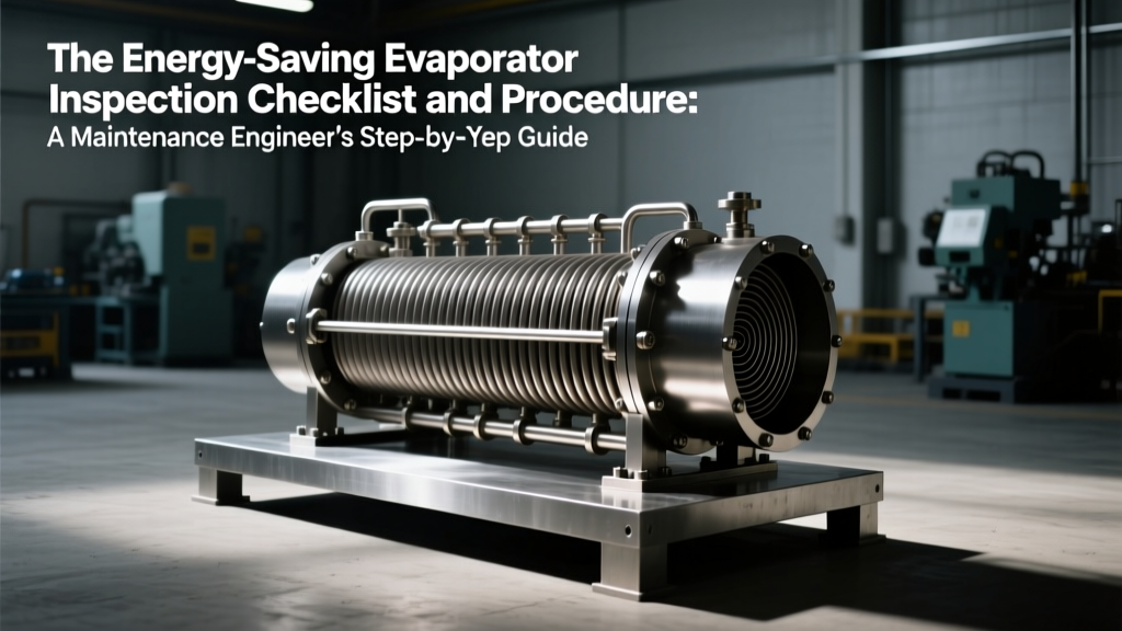 The Energy-Saving Evaporator Inspection Checklist and Procedure: A Maintenance Engineer’s Step-by-Step Field Guide to Prevent 23% Chiller Efficiency Loss, Extend Tube Life by 4–7 Years, and Pass ASME PCC-2 & ISO 50001 Audits