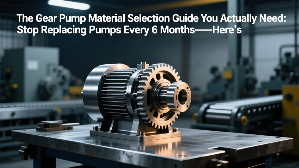 The Gear Pump Material Selection Guide You Actually Need: Stop Replacing Pumps Every 6 Months—Here’s How Fluid Chemistry, Thermal Expansion Mismatches, and Micro-Galling in Stainless Steel Gears Force Smarter Material Choices (Not Just 'Stainless or Bronze')