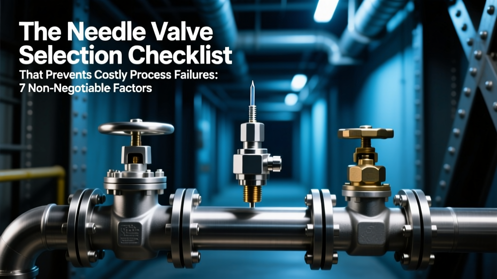 The Needle Valve Selection Checklist That Prevents Costly Process Failures: 7 Non-Negotiable Factors (Flow, Pressure, Material, Temp, Corrosion, Actuation & Certification) Most Engineers Overlook Until It’s Too Late