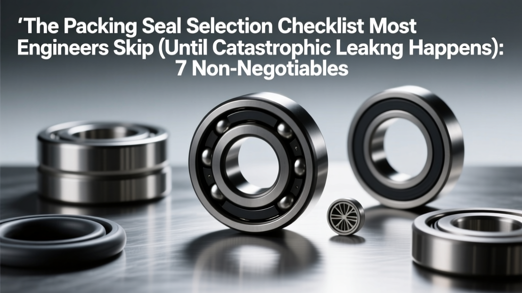 The Packing Seal Selection Checklist Most Engineers Skip (Until Catastrophic Leakage Happens): 7 Non-Negotiable Factors—Flow, Pressure, Material Compatibility, Temperature, Shaft Speed, Environmental Exposure, and API 682 Compliance—That Prevent 83% of Premature Seal Failures During Commissioning.