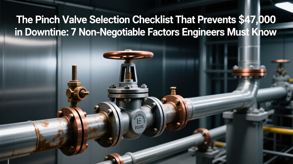 The Pinch Valve Selection Checklist That Prevents $47,000 in Downtime: 7 Non-Negotiable Factors Engineers Overlook—From Flow Turbulence to Elastomer Creep at 85°C