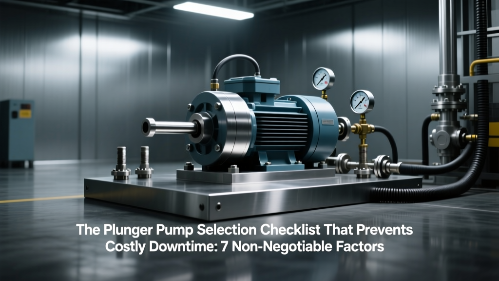 The Plunger Pump Selection Checklist That Prevents Costly Downtime: 7 Non-Negotiable Factors (Flow, Pressure, Materials, NPSH, Seal Design, Duty Cycle & Environmental Compliance) Every Engineer Overlooks Before Ordering