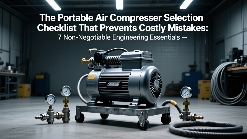 The Portable Air Compressor Selection Checklist That Prevents Costly Mistakes: 7 Non-Negotiable Engineering Criteria (Flow, PSI, Duty Cycle, Material, Environment, Noise, & Power Source) You’re Overlooking Right Now