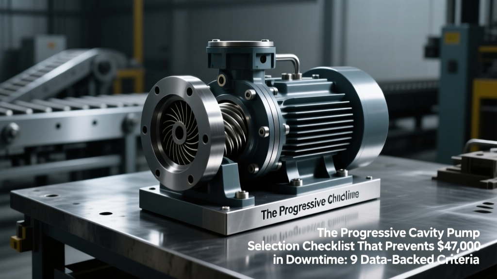 The Progressive Cavity Pump Selection Checklist That Prevents $47,000 in Downtime: 9 Data-Backed Criteria Engineers Overlook (Including NPSH Margin, Rotor-Stator Slip Rate, and Real-World Viscosity Correction)
