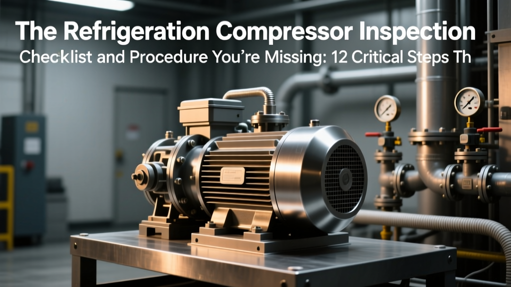 The Refrigeration Compressor Inspection Checklist and Procedure You’re Missing: 12 Critical Steps That Prevent 73% of Catastrophic Failures (and Why Your Last ‘Routine’ Check Wasn’t Enough)