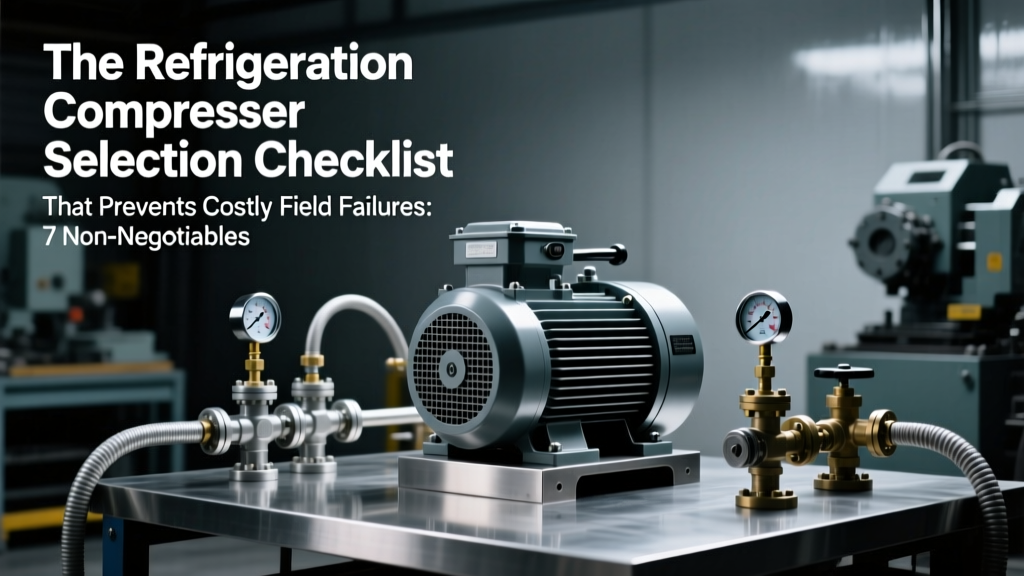 The Refrigeration Compressor Selection Checklist That Prevents Costly Field Failures: 7 Non-Negotiable Engineering Checks (Most Engineers Skip #4 and Regret It)