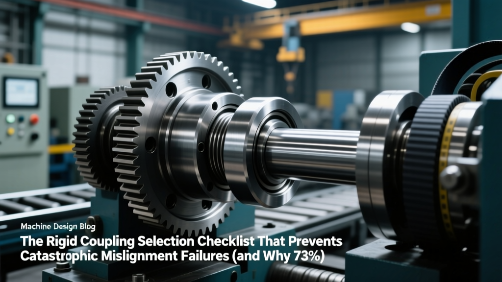The Rigid Coupling Selection Checklist That Prevents Catastrophic Misalignment Failures (and Why 73% of Field Engineers Skip Step #4 During Commissioning)