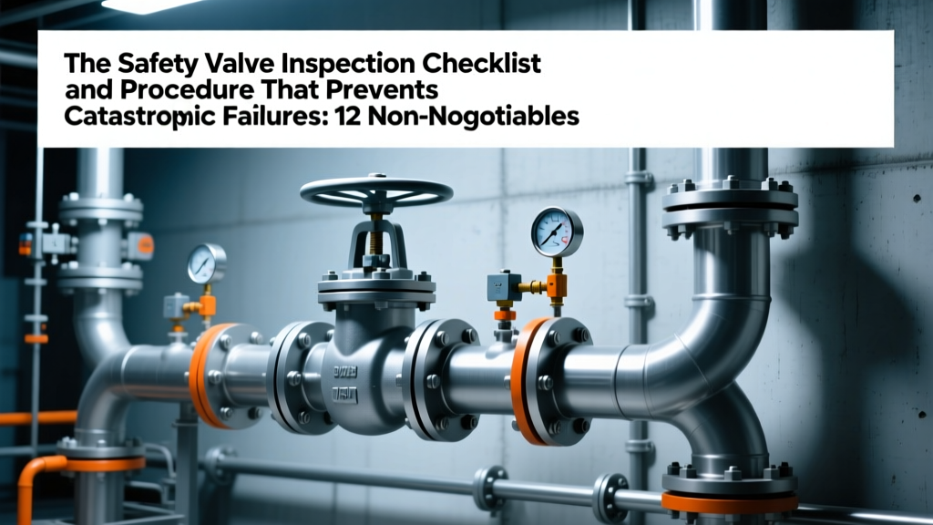 The Safety Valve Inspection Checklist and Procedure That Prevents Catastrophic Failures: 12 Non-Negotiable Steps (Including What 83% of Field Technicians Miss During Visual Checks)