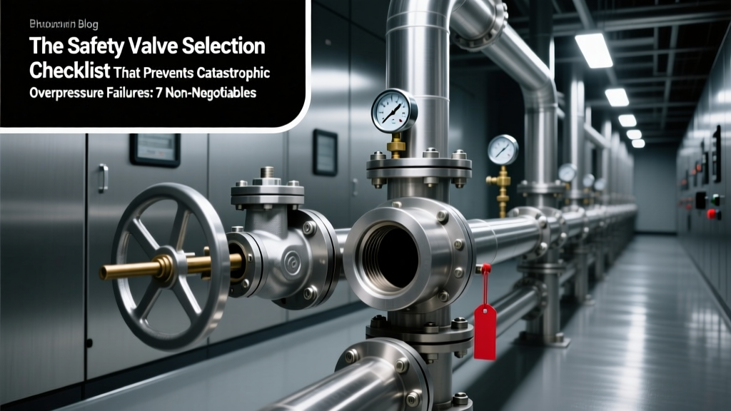 The Safety Valve Selection Checklist That Prevents Catastrophic Overpressure Failures: 7 Non-Negotiable Factors Engineers Miss (Flow, Pressure, Material, Environment, Certification, Backpressure, and Set Pressure Tolerance)