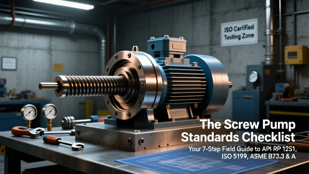 The Screw Pump Standards Checklist: Your 7-Step Field Guide to API RP 11S1, ISO 5199, ASME B73.3 & ANSI/HI 4.1–4.6 Compliance (No Certification Surprises at Startup)