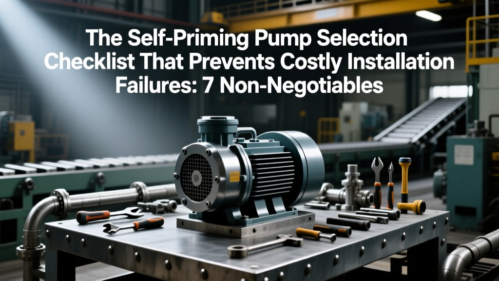 The Self-Priming Pump Selection Checklist That Prevents Costly Installation Failures: 7 Non-Negotiable Engineering Checks (Including NPSH Margin, Material Corrosion Mapping, and Real-World Priming Cycle Validation)