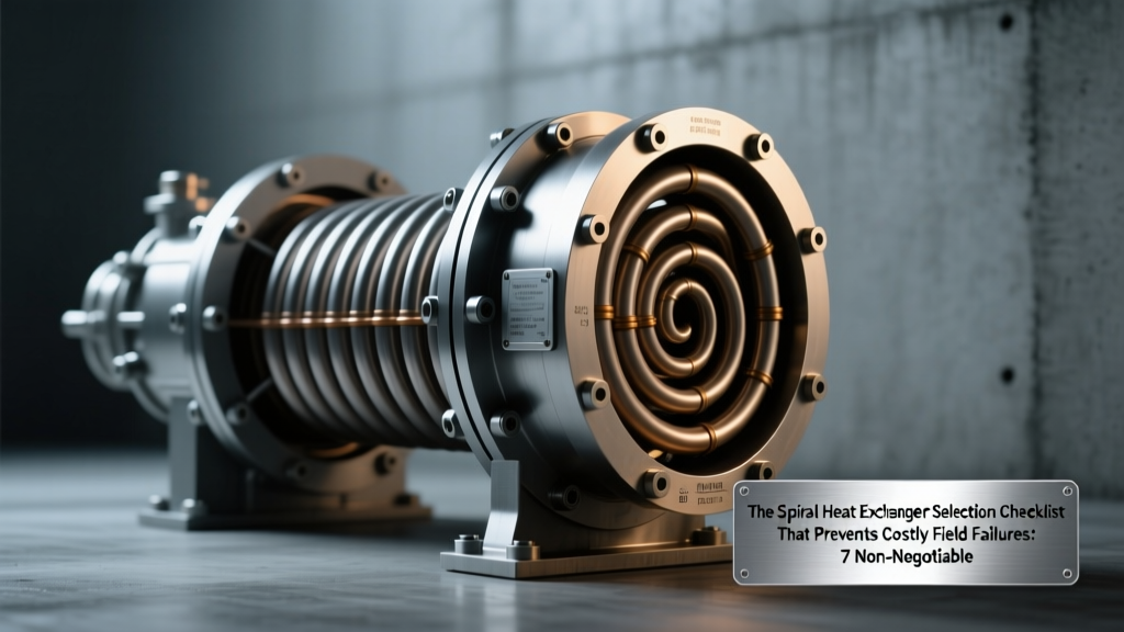 The Spiral Heat Exchanger Selection Checklist That Prevents Costly Field Failures: 7 Non-Negotiable Safety & Compliance Checks Most Engineers Overlook (Including TEMA Class, Fouling-Adjusted LMTD, and ASME Section VIII Pressure Boundary Verification)