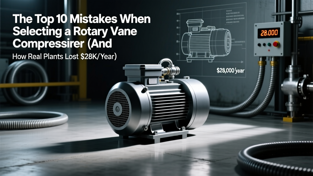 The Top 10 Mistakes When Selecting a Rotary Vane Compressor (And How Real Plants Lost $28K/Year in Energy + Downtime) — Avoid These Costly Engineering Oversights Before You Specify