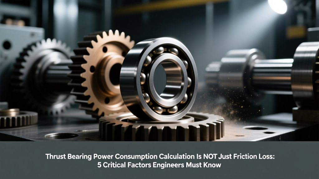 Thrust Bearing Power Consumption Calculation Is NOT Just Friction Loss: 5 Critical Factors Engineers Miss (With ISO-Validated Formulas, Real-World Worked Examples, and 12–18% Energy Savings Proven in Hydroelectric Turbines)