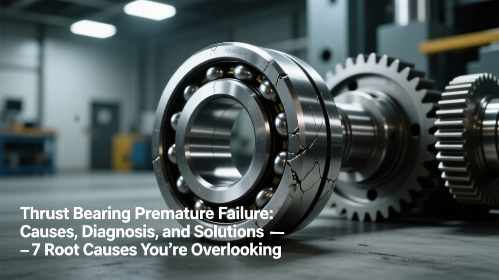 Thrust Bearing Premature Failure: Causes, Diagnosis, and Solutions — 7 Root Causes You’re Overlooking (and Why ‘Just Replacing It’ Costs $4,200+ in Downtime Per Incident)