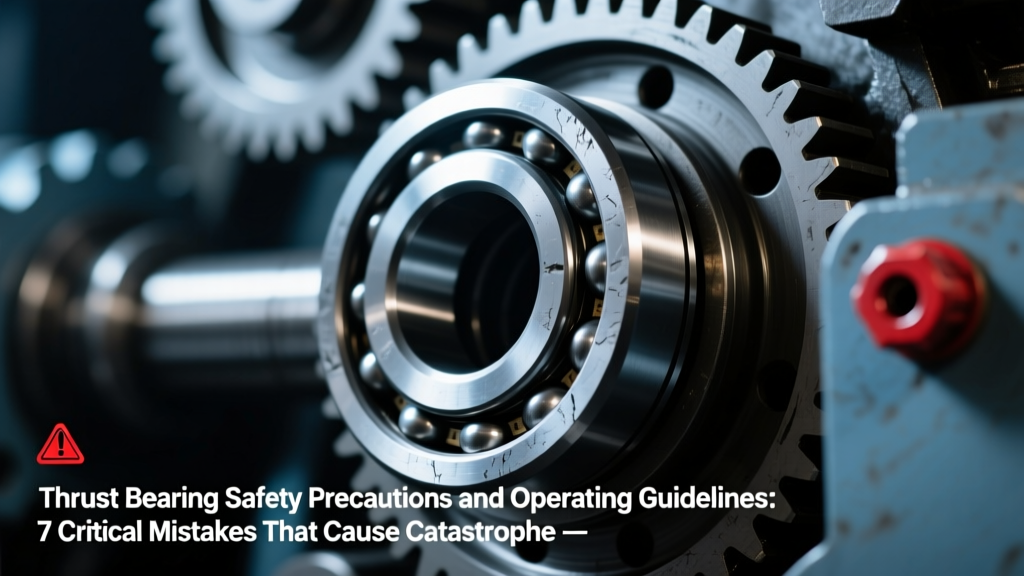 Thrust Bearing Safety Precautions and Operating Guidelines: 7 Critical Mistakes That Cause Catastrophic Failure (and How to Avoid Them Before Your Next Shutdown)